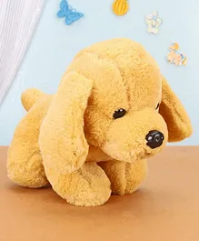 Dimpy Stuff Puppy Soft Toy, Height 22 cm - Brown