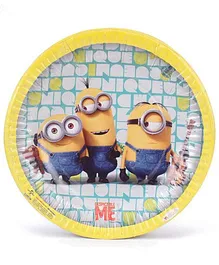 Minions Small Paper Plates Yellow - Pack Of 10