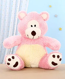Play Toons Teddy Bear Soft Toy Pink - Height 36 cm