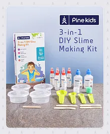 Pine Kids 3-in-1 DIY Slime Making Kit - Multicolor