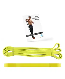 Boldfit Heavy Resistance Band for Exercise & Stretching - Yellow