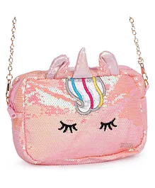 Fiddlerz Sequin Unicorn Sling Bags (Colour May Vary)