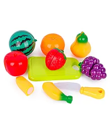 Fiddlerz Realistic Fruit Slicer Toy Set of 9 - Multicolor