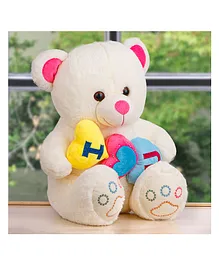 Fiddlerz Teddy Bear Plush Toy Multicolour - Height 34 cm