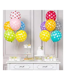 Crackles Polka Dots Dotted Balloons Multicolor - Pack of 100