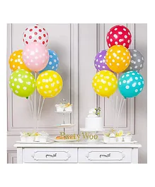 Crackles Polka Dots Dotted Balloons Multicolor - Pack of 50