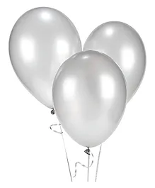 Crackles Metallic Balloons Silver - Pack of 50