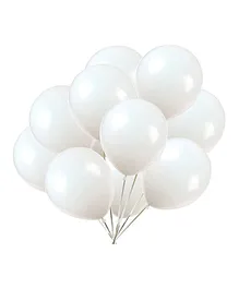 Crackles Metallic Balloons Off White - Pack of 50