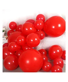Crackles Metallic Balloons Red - Pack of 50