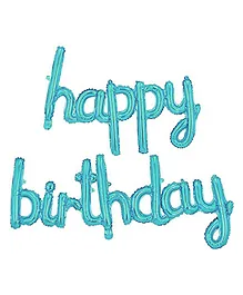 Crackles Happy Birthday Foil Balloons - Light Blue