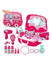 DHAWANI Beauty Make Up & Cosmetic Set Suitcase - Pink