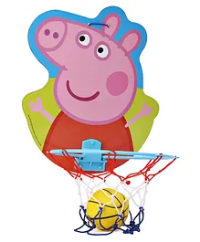 Peppa Pig Face Shape Basket Ball Set - Color May Vary