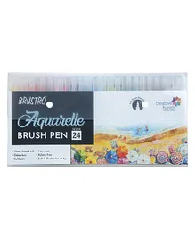 Brustro Aquarelle Brush Pen Set of 24 - Multicolor
