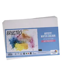 Brustro Watercolour Papers HP 300 GSM A3 Pack of 2 - 5 Sheets Each