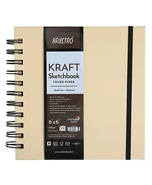 Brustro Toned Paper Wiro Bound Sketchbook - 200 Pages