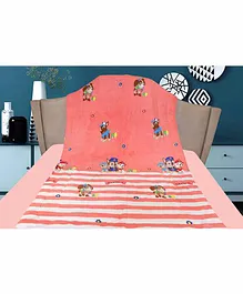 THE LITTLE BOO Police Print Blanket - Pink