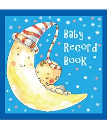 Baby Record Book Blue - English 