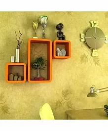 Glowbird Designer Wall Shelf - Orange