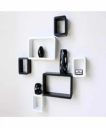 Glowbird Designer Wall Shelf - Black White
