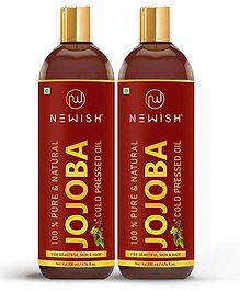 NEWISH Cold Pressed Jojoba Oil Pack of 2 - 200 ml Each