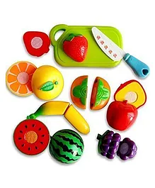 Sanjary Realistic Slicable Fruit Cutting Pretend Play Toy Set, Cut In 2 Parts - Color May Vary