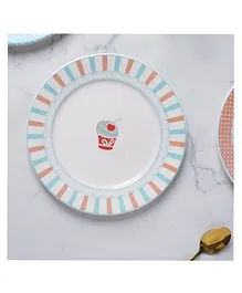 Nestasia 1 Ceramic Candy Plate Cupcake Print - White