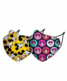  Nirvana Disney Mickey & Minnie Face Mask XS  - Pack Of 2