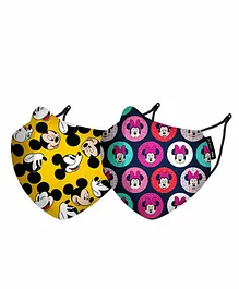 Nirvana Disney Mickey & Minnie Small Face Mask - Pack Of 2