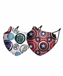 Nirvana Marvel Bright Shields & Guardians XS Face Mask - Pack Of 2