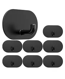 KolorFish Adhesive Hooks Pack of 8 - Matte Black