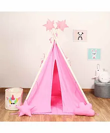 My Gift Booth Teepee Tent with Padded Mat - Pink
