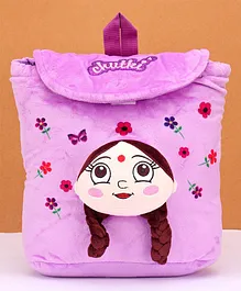 Chhota Bheem Chutki 3D Face Plush Bag Purple - 19 inches