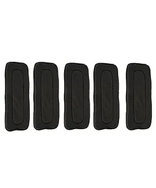 Adore 4 Layered Charcoal Baby Diaper Insert Pack of 5 - Black