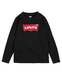 Levi's Full Sleeves Brand Name Printed Tee - Black