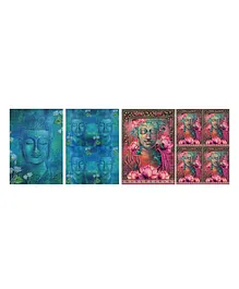 Itsy Bitsy Fliament Decoupage Buddha's Glory A4 Sheets Pack of 2 - Multicolour
