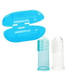 Mee Mee Tooth & Gum Cleaning Finger Brush - Blue