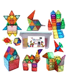 GELTOY Ultra Magnetic Tiles Set of 50 Pieces - Multicolour