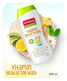 Babyhug Naturals Vitamin Head to Toe Wash - 200 ml