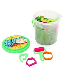 Youreka Magic Flow Sand with Moulds Green - 500 gm