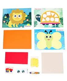 Youreka 4 In 1 Animal Craft Kit - Multicolour