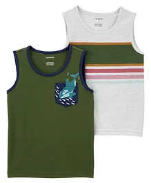 Carter's 2-Pack Cotton Tanks - Green