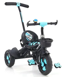 Plug & Play Tricycle With Parental  Control Handle  - Blue
