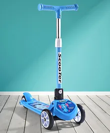 Foot to Floor Kids Scooter with 4 Level Height Adjustment (Colour May Vary)