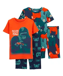 Carter's 4-Piece Video Games 100% Snug Fit Cotton PJs - Red Blue