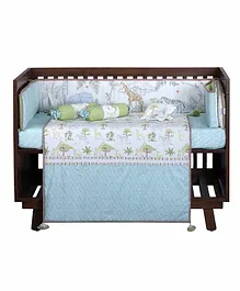 Abracadabra Crib Bedding Set Savanna Theme - Green
