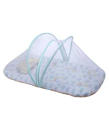 Abracadabra Gadda Set with Mosquito Net & Shaped Pillow Lost in Clouds Theme - Orange