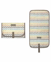 Abracadabra Portable Diaper Changing Mat Chevron Print - Multicolor