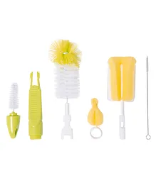Baby Moo Premium  Bottle Cleaning Brush Pack of 5 - Yellow