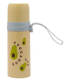 Baby Moo Avocado Stainless Steel Flask Yellow - 350 ml