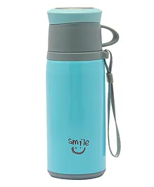 Baby Moo Solid Stainless Steel Flask Blue - 350 ml